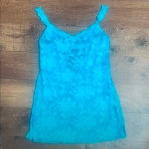 Elegant Blue Lace Dress